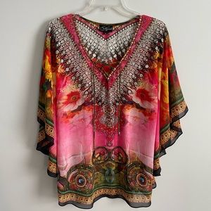 Kristals Flowy Colorful Top - Size S